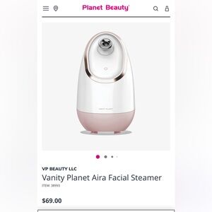 Facial Steamer - White and Pink